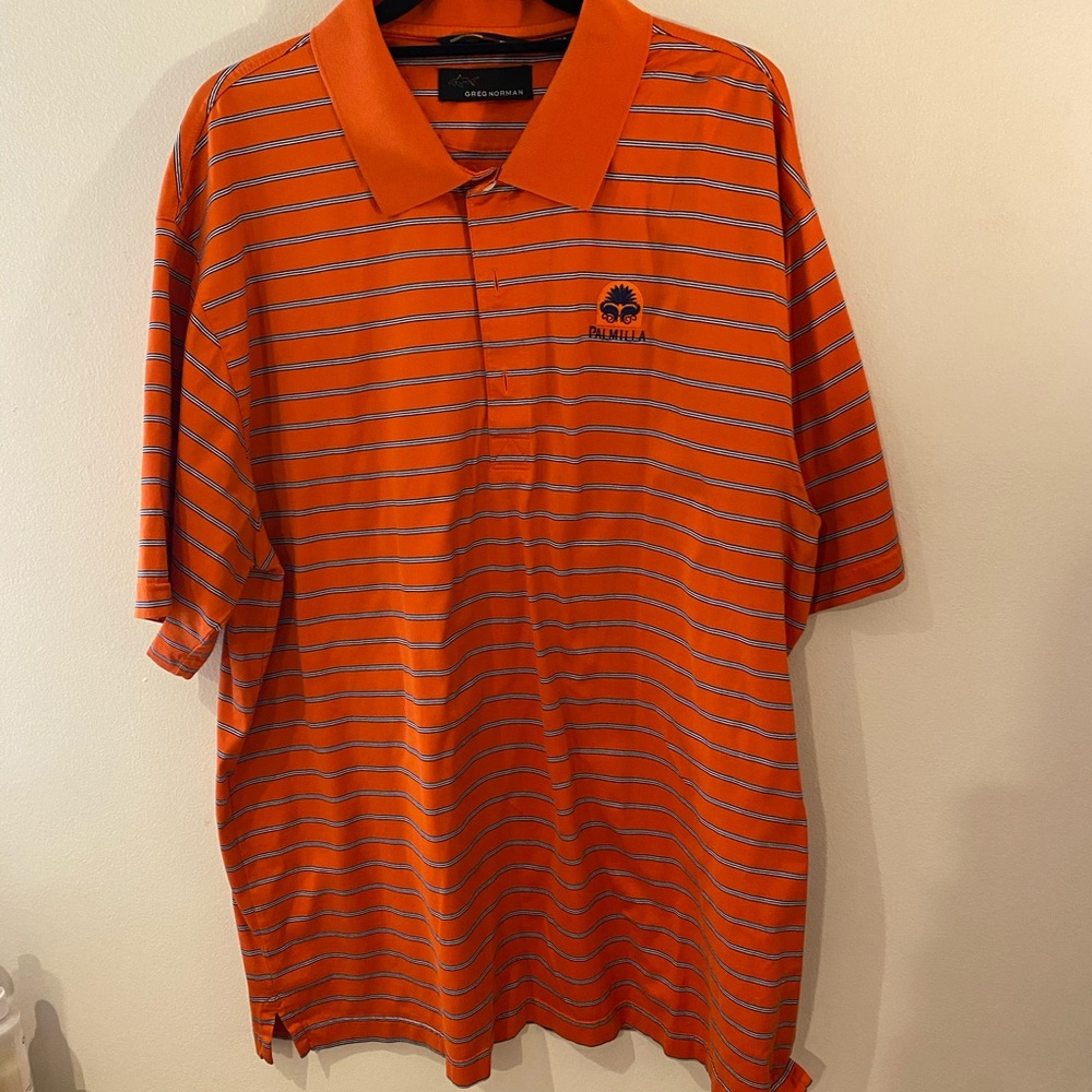 XXLT Orange Striped George Norman Polo